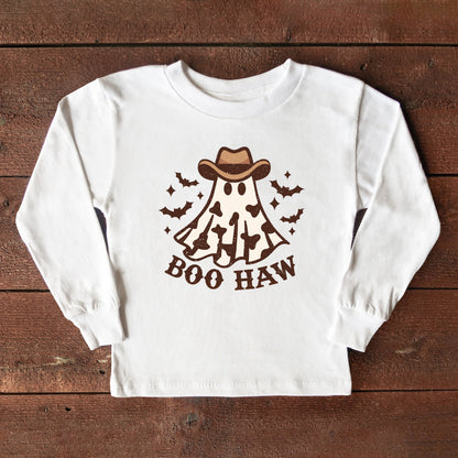 Boo Haw Ghost | Toddler Graphic Long Sleeve Tee