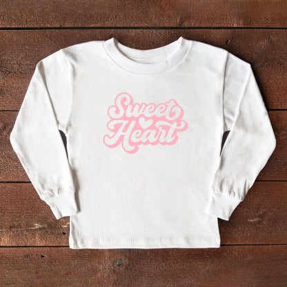 Sweet Heart With Heart | Toddler Long Sleeve Tee