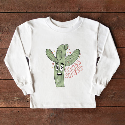 Stuck On You Cactus | Youth Long Sleeve Tee