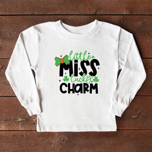 Little Miss Lucky Charm | Youth Long Sleeve Tee