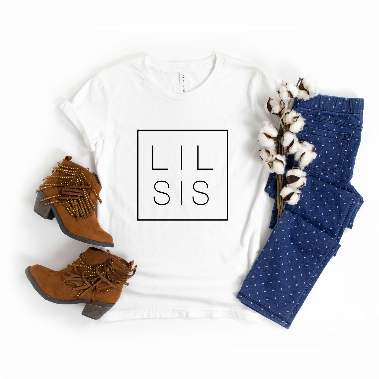 Lil Sis Square | Youth Short Sleeve Crew Neck