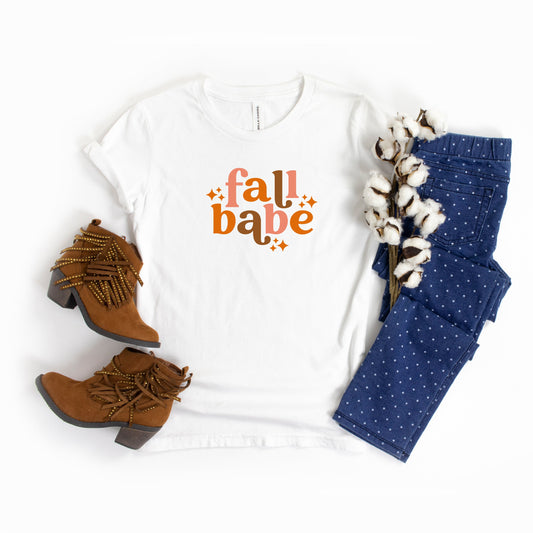 Fall Babe Stars | Youth Short Sleeve Crew Neck