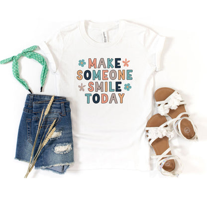 Make Someone Smile Today | Youth Graphic Short Sleeve Tee