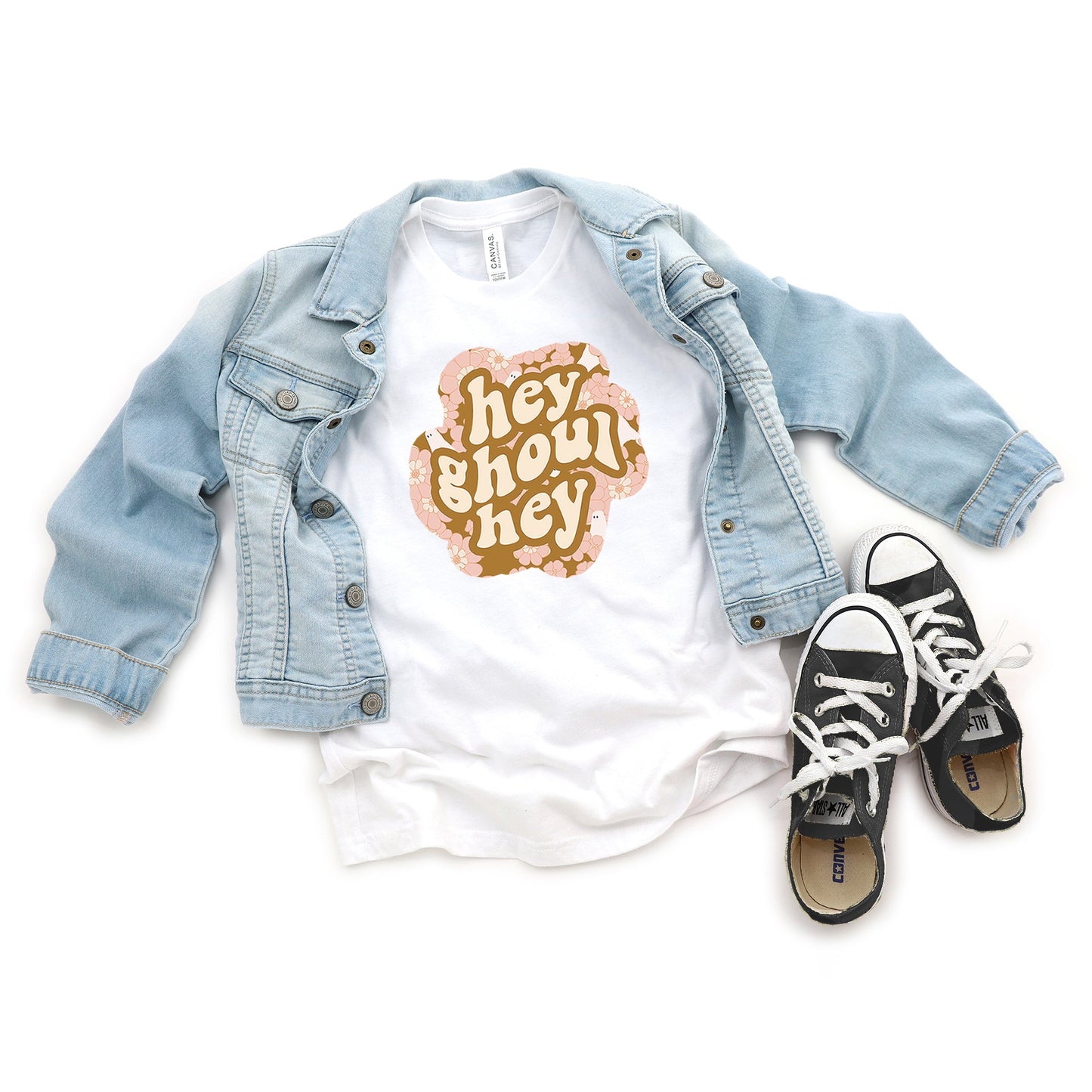 Hey Ghoul Hey Colorful | Youth Short Sleeve Crew Neck
