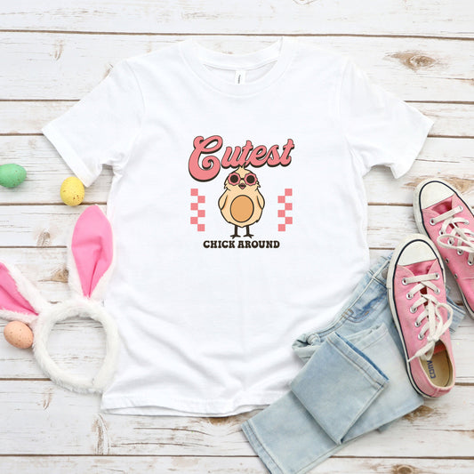 Cutest Chick Around | Youth Graphic Short Sleeve Tee