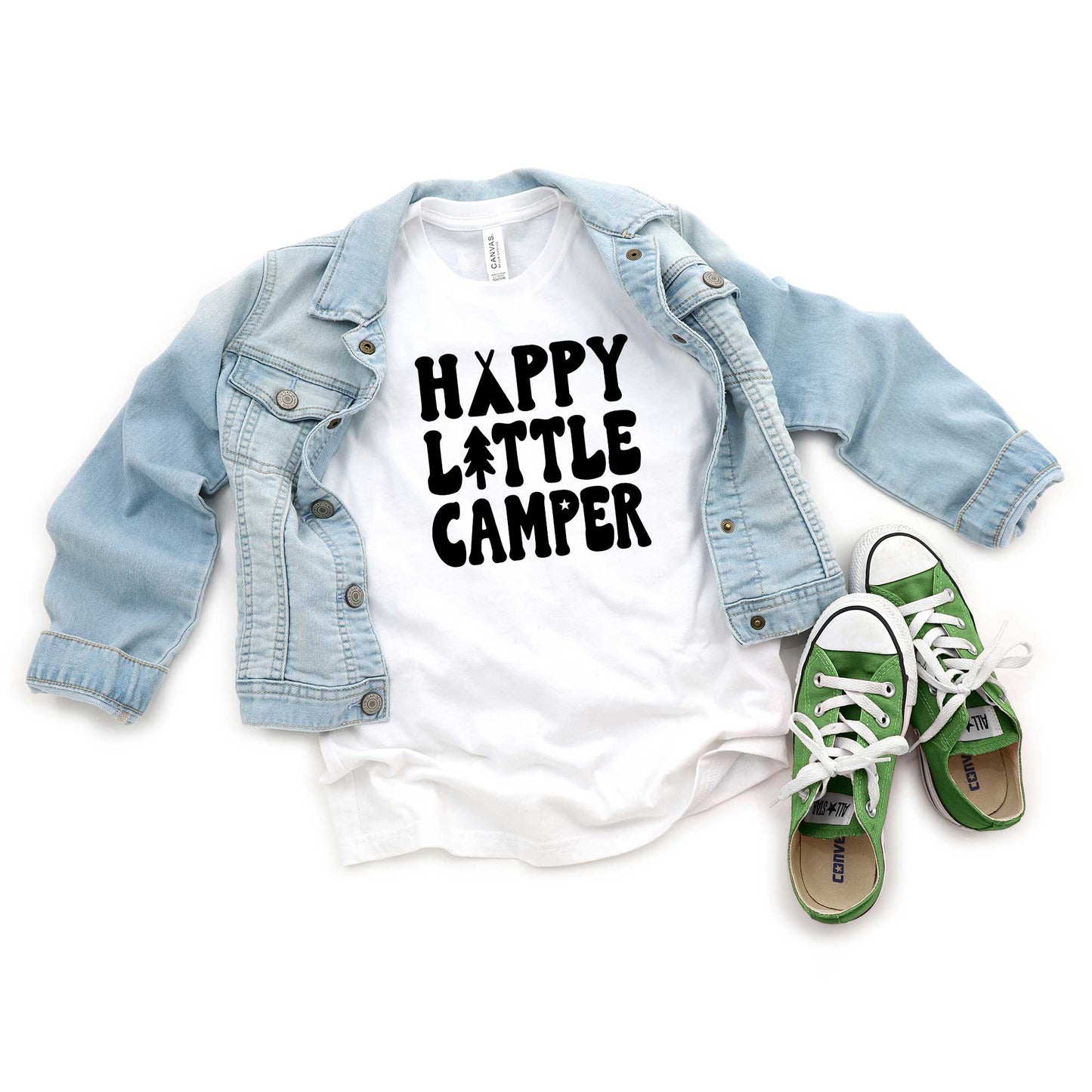 Happy Little Camper | Youth Short Sleeve Crew Neck