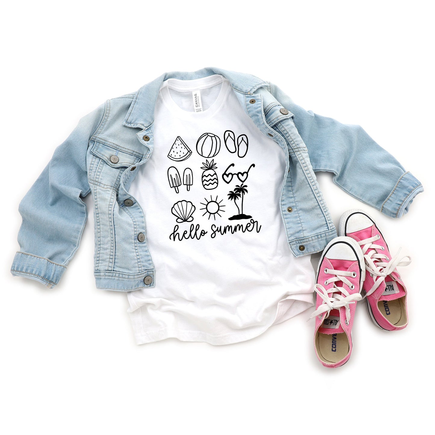 Hello Summer Chart | Youth Short Sleeve Crew Neck
