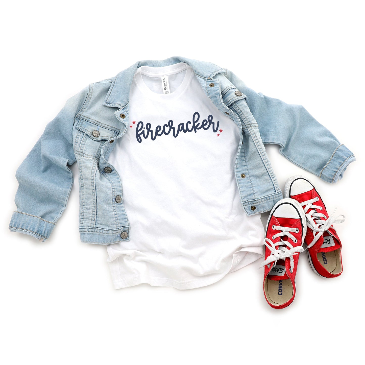 Firecracker Stars | Youth Short Sleeve Crew Neck