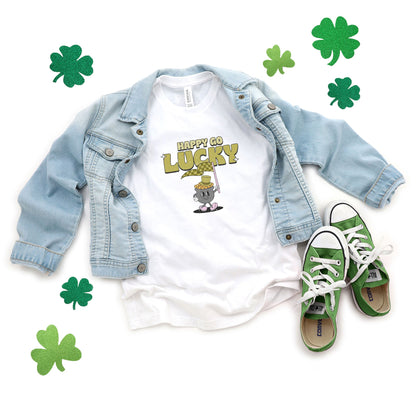 Happy Go Lucky Pot Of Gold | Youth Graphic Short Sleeve Tee