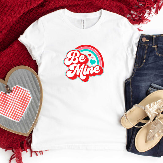 Be Mine Rainbow | Youth Graphic Short Sleeve Tee
