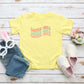 Easter Vibes Wavy Stacked | Toddler Short Sleeve Crew Neck